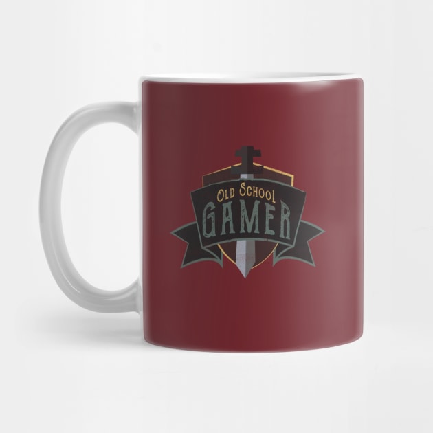 Vintage Old School Gamer Crest by Commykaze